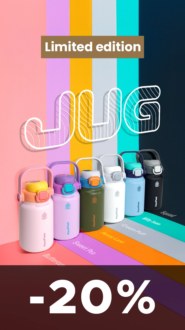 JUG Banner -20% AquaFlask Termolahev kulacs